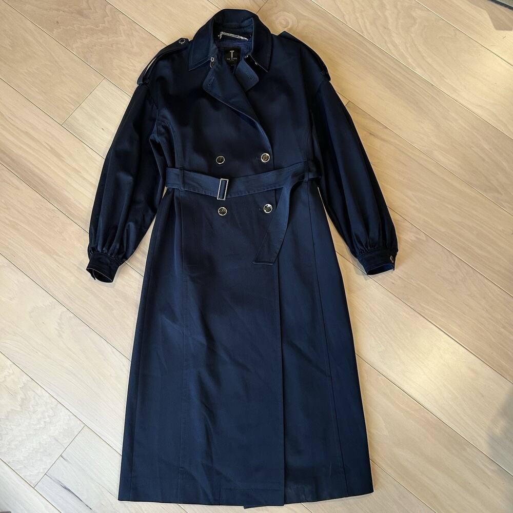 Ted Baker London Lightweight Belted Trench Coat Navy Blue Women’s 2